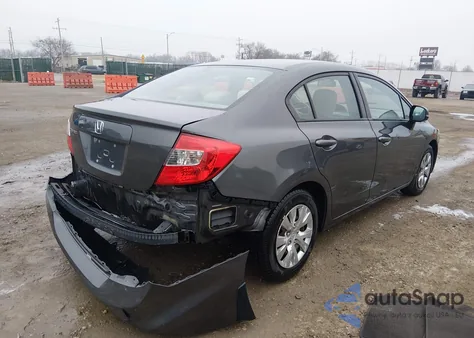 2012 Honda Civic Lx from USA, damaged, VIN 2HGFB2F56CH600476